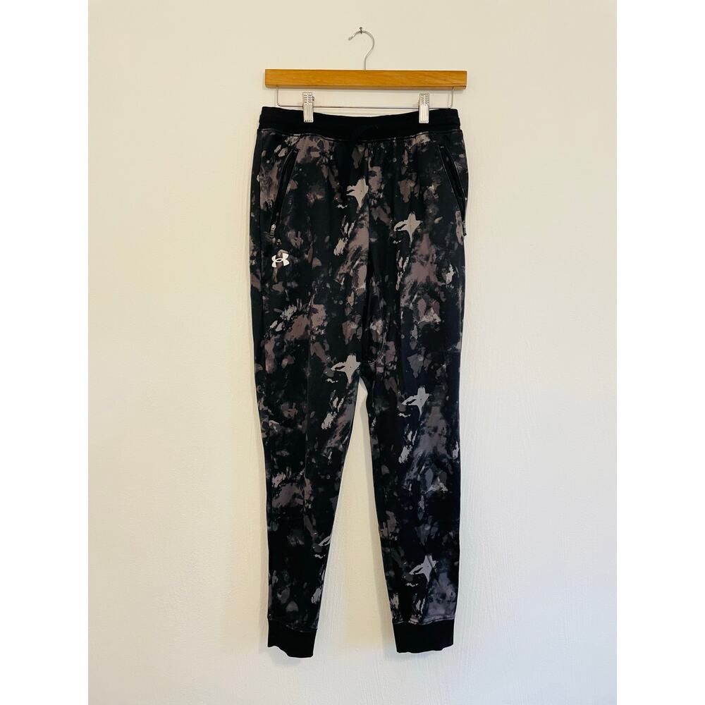 Under Armour YOUTH Extra Large Camo BlackGray W/Drawstring Cuffed Ankles